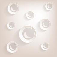 Flat bubble Icon with shadow