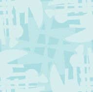 Tiled Blue Chaotic Shapes