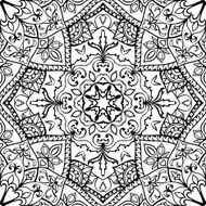 Black pattern of ethnic elements
