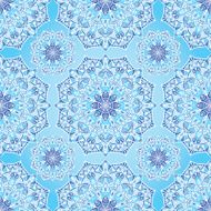 Elegant ornament in blue tones