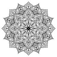 Oriental round ornament