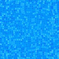 Bottom of the Swimming Pool with Mosaic Decor