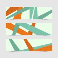 Set of modern vector banners
