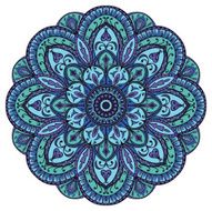 Mandala in blue tones