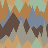Seamless pattern of mountains
