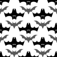 Halloween bats seamless pattern N5