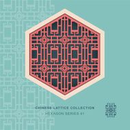 Chinese window tracery hexagon frame 41 rectangle geometry