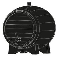 Beer barrel silhouette