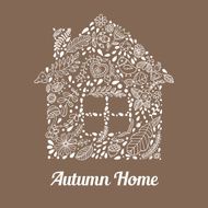 Floral Home sweet home interface template