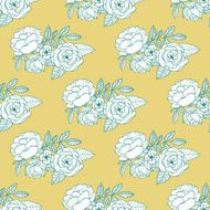 Vector other flowers seamless decorative pattern N2