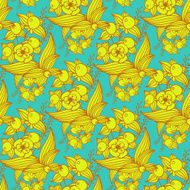Vector other flowers seamless decorative pattern N5