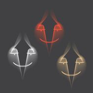 Abstract geometric person