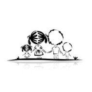 Family sketch for your design