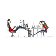 Programmers at work sketch for your design N3