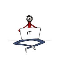 Yoga at work man with laptop for your design N3