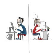 Programmers at work sketch for your design N10