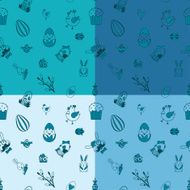 Easter Seamless Pattern N23