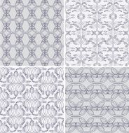 Four art deco seamless patterns
