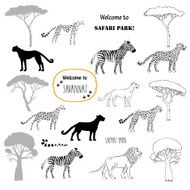 Savanna animals set N2