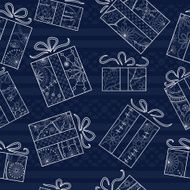 Gifts seamless pattern