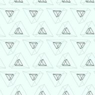 Seamless pattern with abstract triangles