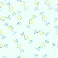 Seamless pattern DNA sign Abstract background with molecules N2