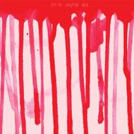 red water color falling down