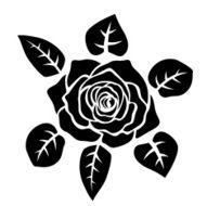 Red Rose silhouette concept