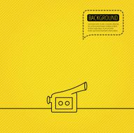Video camera icon Retro cinema sign N2
