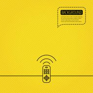 Remote control icon TV channels sign N4