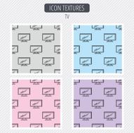 Lcd tv icon Led monitor sign N3