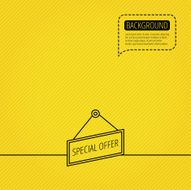 Special offer icon Advertising banner tag sign N6