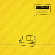 Sofa icon Comfortable couch sign N2