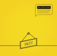 Sale icon Advertising banner tag sign N7