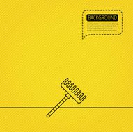 Rake icon Gardening equipment sign N2