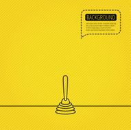 Plunger icon Toilet cleaning tool sign N2
