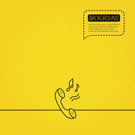Phone icon Call ringtone sign N2