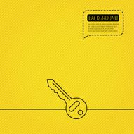 Key icon Door unlock tool sign