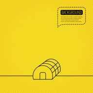 Greenhouse complex icon Hothouse building sign