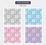 Harddisk icon Hard drive storage sign N2