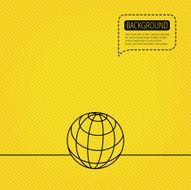 Globe icon World travel sign N2