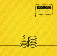 Coins icon Dollar cash money sign N3