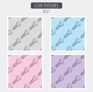 Screw icon Bolt sign
