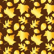 Autumn leaves seamless pattern N32