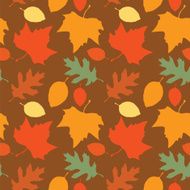 Autumn leaves seamless pattern N33