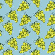 Autumn Grape Seamless Pattern
