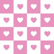 Valentine background with hearts pink