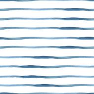 Dark Blue Vector Abstract Watercolor Seamless Striped Pattern N2