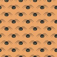 vector seamless pattern with spiders N2