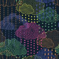 Rain seamless pattern N3